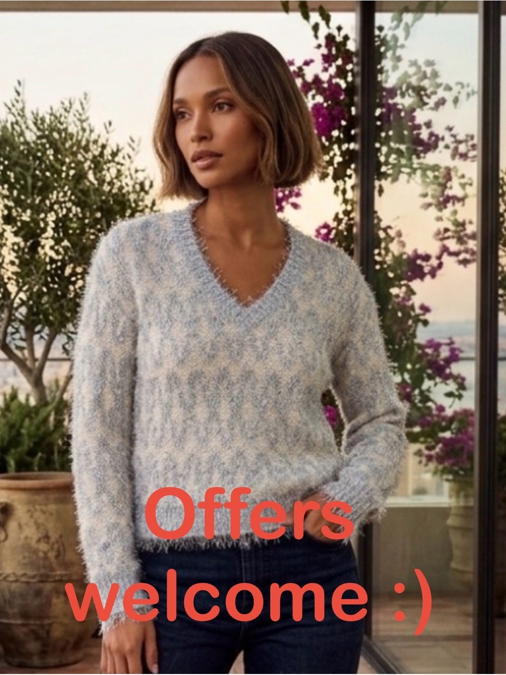 NWOT LOFT Fuzzy Sweater, Size S